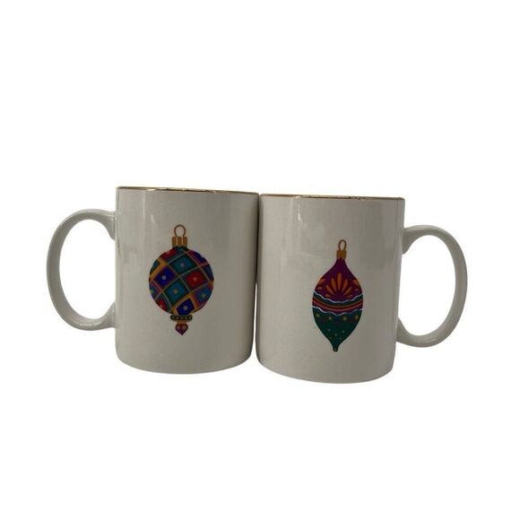 Gibson Other - Gibson Christmas Ornament Mugs‎ Set of 2
